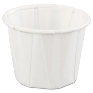 Gen-pak F075--- Cup,pltd Prtn .75oz Wh