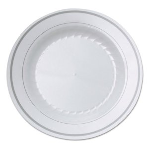 Wna, RSMP101210WSLV Masterpiece Heavyweight Plastic Plates - - Plastic