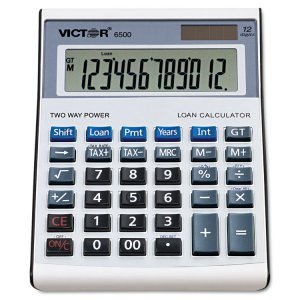 Victor 6500 Calculator,12dg,ln,bksv