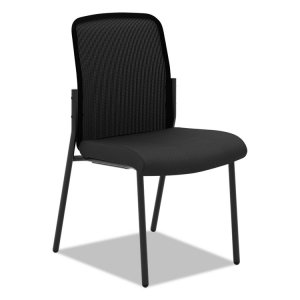 Hon BSX VL508ES10 Hon Instigate Mesh Back Stacking Chair - Black Fabri