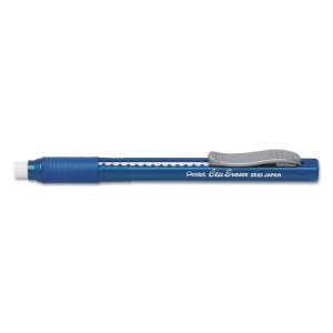 Pentel PEN ZE22C Rubber Grip Clic Eraser - Blue - Blue - Refillable - 