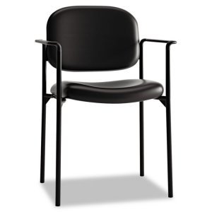 Hon BSX VL616VA10 Hon Scatter Stacking Guest Chair - Black Fabric Seat