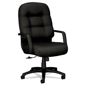 Hon H2091.H.SR11.T Chair,exec,leather,bk