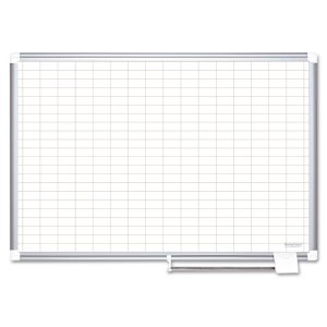 Bi-silque CR0830830A Board,plnr,48x36 Grid,wh