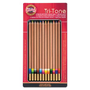 Chartpak/pickett FA33TIN12BC Pencil,tritone,ast