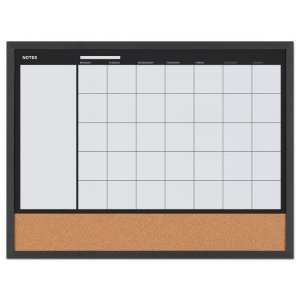 Bi-silque BVC MX04511161 Mastervision Monthly Wood Frame Planner - Mon