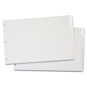 Tops CRD 84270CB Cardinal Write 'n Erase Special Mylar Tab Dividers - 