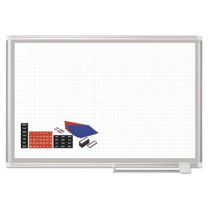 Bi-silque CR0632830A Board,plnr,36x24 Grid,wh