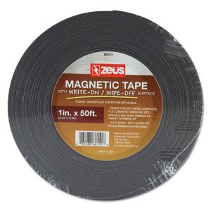 Baumgartens BAU66151 Label,tape,magnetic,wh