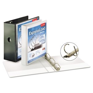 Tops CRD 49150 Cardinal Expressload Clearvue Lock D-ring Binder - 5 Bi