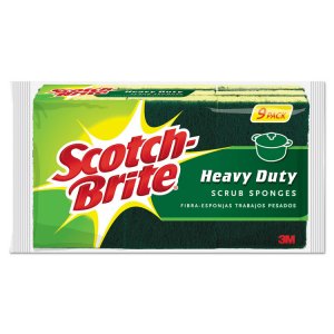 3m MMM 426 Scotch-brite Heavy-duty Scrub Sponges - 2.8 Height X 4.5 Wi