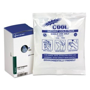 First 21-004-001 First Aid Only Single Use Instant Cold Pack - 4 X 5 -