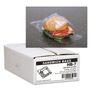 Webster WEBHB-7 Bag,sandwich,fold Top,clr