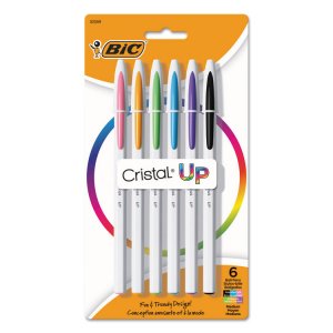 Bic MSUPAP61AST Pen,med Pt,6pk,ast