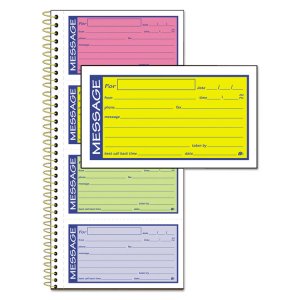 Tops ABF SC1153RB Adams 2-part Carbonless Phone Message Books - 200 Sh