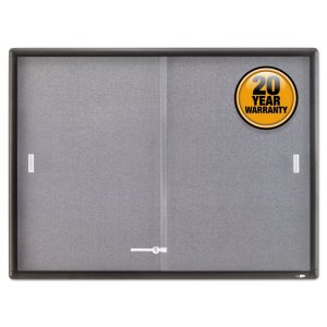 Acco QRT 2364S Quartet Enclosed Bulletin Board - 36 Height X 48 Width 