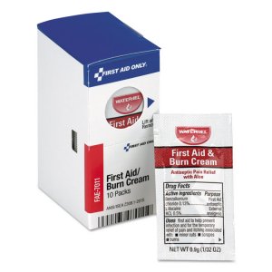 First FAO FAE7011 First Aid Only First Aid Burn Cream Packets - For Bu