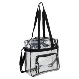 Eastsport, 498000BJBLK Bag,clear Stadium Tote,bk