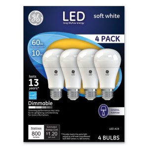 Ge 67615 Bulb,reveal,10.5w,a19,4pk