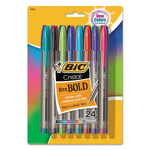 Bic BIC MSB11BE Cristal Ballpoint Pens - Bold Pen Point - 1.6 Mm Pen P