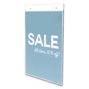 Deflecto 68201-VP Sign,8.5x11,wall,12pk,clr