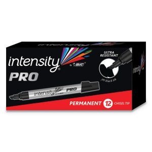 Bic BIC PMIPK11BK Pro Medium Tip Intensity Permanent Marker - Bold, Me