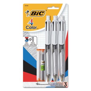 Bic BIC MMLP1AST 4-color .7mm Retractable Pen - 2hb Pencil Grade - 0.7