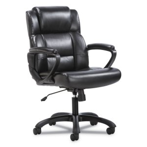 Hon HVST305 Chair,exec,leather,bk