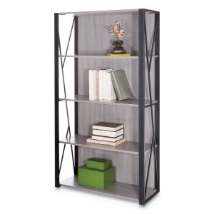 Safco SAF 1903GR Safco Mood Collection Small Office Bookcase - 31.8 X 