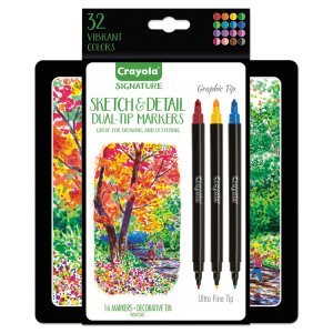 Crayola 586511 Marker,sketchdetl,16,ast