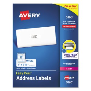 Avery 05960 Averyreg; Easy Peel Address Labels - Permanent Adhesive - 