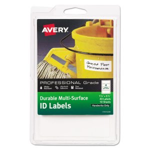 Avery AVE 61521 Averyreg; Id Labels - Permanent Adhesive - Rectangle -