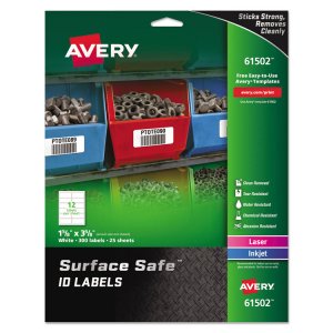 Avery AVE 61502 Averyreg; Surface Safe Id Label - Removable Adhesive -