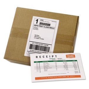 Avery AVE 27900 Averyreg; Paper Receipt White Shipping Labels - Perman