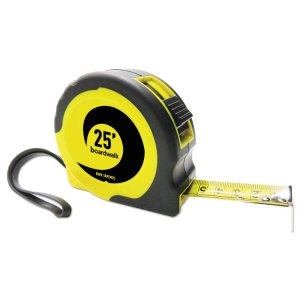 Boardwalk BWKTAPEM25 Measurer,tape,25',yl