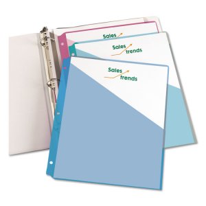 Avery AVE 75243 Averyreg; Durable Letter Vinyl File Pocket - 8 12 X 11