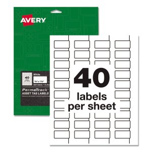 Avery AVE 61526 Averyreg; Permatrack Asset Tag Label - Permanent Adhes