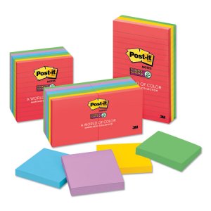 3m MMM 6603SSAN Post-itreg; Notes Lined Notepads -marrakesh Color Coll