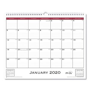 Blue 117373 Calendar,wall,12x17,rd