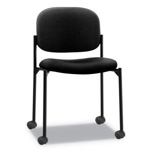 Hon BSX VL606VA10 Hon Scatter Stacking Guest Chair - Black Fabric Seat