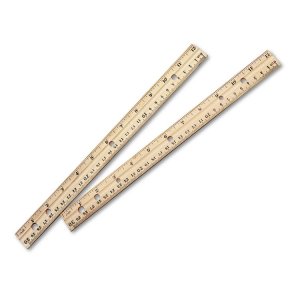 Charles 77120 Ruler,12 Dbl Beveled,wn