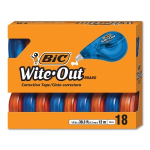 Bic BIC WOTAP10 Wite-out Ez Correct Correction Tape - 0.16 Width X 39.