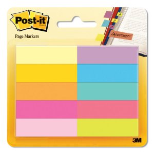 3m MMM 67010AB Post-itreg; Page Markers - 12w - Bright Colors - 500 X 