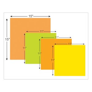 3m MMM BN11G Post-itreg; Super Sticky Big Notes - 30 X Green - 11 X 11