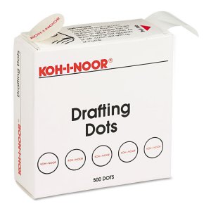 Chartpak/pickett KOH 25900J01 Koh-i-noor Drafting Dots - 0.88 Dia - Pa