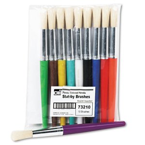 Charles 73210 Brush,paint,stubby,10set