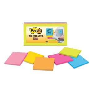 3m MMM F33012SSY Post-itreg; Super Sticky Full Adhesive Notes - 300 X 