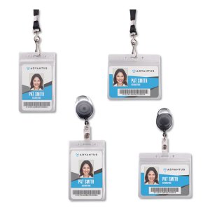 Advantus AVT 75524 Advantus Vertical Resealable Badge Holder - Vertica