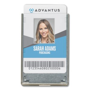 Advantus AVT 76416 Advantus Rfid Blocking Badge Holder - Support 3.38 