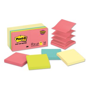 3m MMM R33014YWM Post-itreg; Pop-up Notes - Cape Town Color Collection